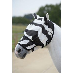 Bucas Buzz-Off Zebra Vliegenmasker Met Neus XXS Zebra