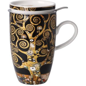 Goebel - Gustav Klimts-sThee Mok De levensbooms-sBeker - porselein - 450ml - met echt goud