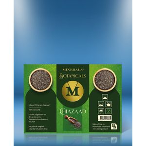 Chiazaad 100 gram - Chiazaden - Chia - Superfood - Salvia Hispanica - Minerala Botanicals