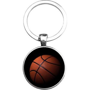 Sleutelhanger Glas - Basketbal