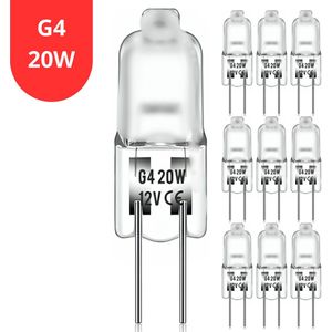G4 20W Steeklampjes 10pack - 12V - Halogeen - Dimbaar warm wit licht - Helder
