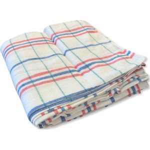 Stofdoek katoen 10 stuks - 50x50cm. - gestreept - milieuvriendelijk