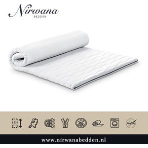 Nirwana - Topper Traagschuim - 180x190x12 cm - Topdekmatras 30 nachten proefslapen