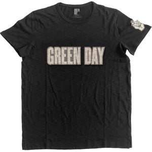 Green Day - Logo & Grenade Heren T-shirt - XL - Zwart