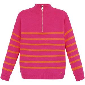 Roze Sweater met rits (S/M)