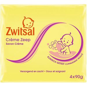 6x Zwitsal Crème Zeep Baby 4 x 90 gr