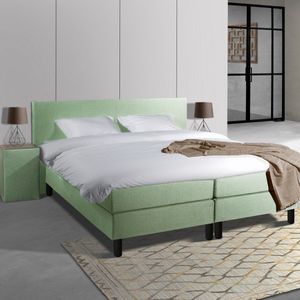 Anno 1588 Comforta Boxspringset - Pocketvering - Lentegroen - 90x220 - Inclusief dekbed + 2 kussens