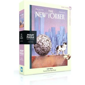 New York Puzzle Company - Puzzel Cat Walk - 500 Stukjes - Grijs-Wit