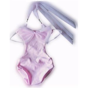 Maat 104 Monokini badpak roze Dierenprint panterprint badkleding baby en kind zwemkleding zwempak