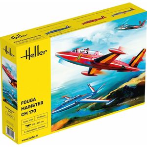 1:48 Heller 30510 Fouga Magister CM 170 Plastic Modelbouwpakket