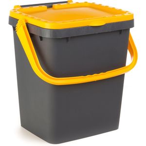 Ecoplus 35 liter afvalemmer geel - afvalscheidingsbak - sorteerbak - afvalbak