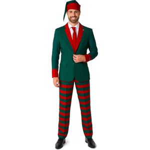 Suitmeister Santa's Elf Green - Heren Pak - Kerst Outfit - Groen - Maat XL