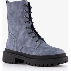 Blue Box dames veterboots denim blauw - Maat 41