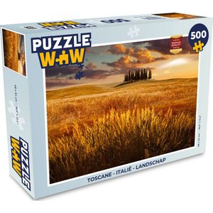 Puzzel Toscane - Italië - Landschap - Legpuzzel - Puzzel 500 stukjes