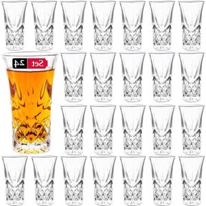 Zware bodem Tequila-glazen - borrelglas 57 ml - 24 stuks