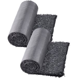 Rubberen Mulch voor Landscaping, 2 Rollen 96 X 22 Inch Gerecyclede Rubberen Mat, Duurzaam Looppad, Natuurlijke Zwarte Mulch voor Tuinranden, Planten, Groenten En Bloemen