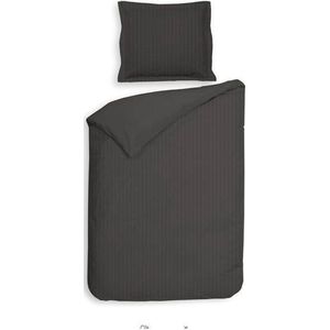 Heckettlane Banda - Dekbedovertrek - Eenpersoons - 140x200/220 cm - Dark Gull Grey
