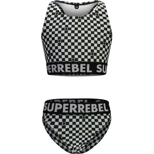 SuperRebel R401-5003 Meisjes Bikini - Block black - Maat 12-152