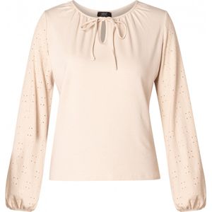 YESTA Bettine Jersey Shirt - Cream - maat 4(54/56)