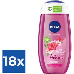 Nivea Douchegel - My Moment With Hibiscus - 250ml - Voordeelverpakking 18 stuks