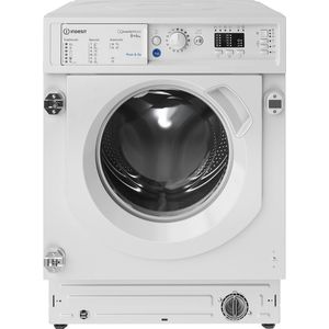 INDESIT BIWDIL861485EU volledig geïntegreerde was-droogcombinatie - 8/6 kg - Inductie - L 60cm - 1400rpm - Wit