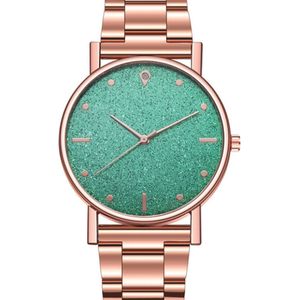 Hidzo Horloge Analoog Ø 37 - Rose/Groen