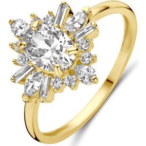 14K Geelgoud Ring Met Zirkonia 4029451