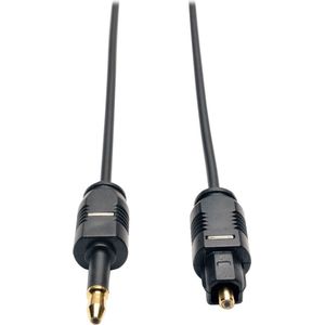 Tripp-Lite A104-02M Ultra Thin Toslink to Mini Toslink Digital Optical SPDIF Audio Cable, 2M (6.6-ft.) TrippLite
