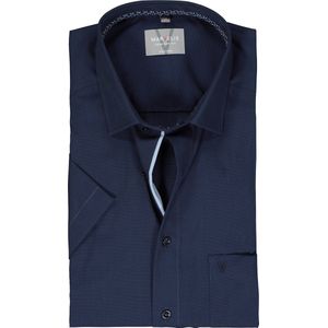 MARVELIS comfort fit overhemd - korte mouw - structuur - lichtblauw - Strijkvrij - Boordmaat: 47