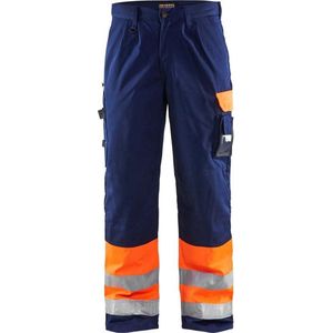 Blaklader Werkbroek High Vis 1584-1860 - High Vis Oranje/Marineblauw - C60