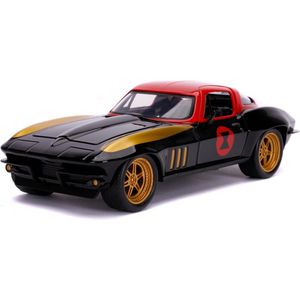 Jada Toys - Marvel Black Widow 1966 Chevy 1:24 - Speelgoedvoertuig