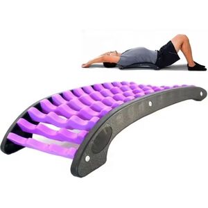 Rugstretcher - Backstretcher - Nekstretcher - Postuur Corrector - Massage - Rugmassage voor Rugklachten - Paars