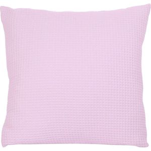 BINK Bedding Sierkussen Wafel (Pique) Roze 50 x 50 incl vulling