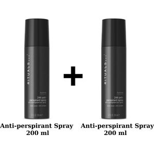Rituals of Homme - Anti Perspirant Spray - 2x200ml=400ml + Giftbag