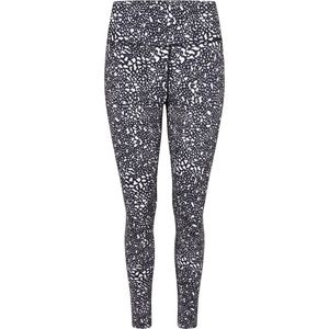 Dare 2b - Influential Dames Sportlegging - Zwart/Wit Motief - Maat 34