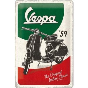 Vespa Original - Metalen Wandplaat