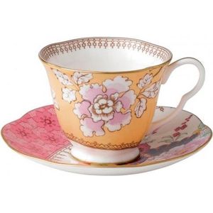 WEDGWOOD - Butterfly Bloom - Kop en Schotel Geel