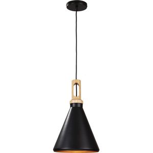 Hanglamp Zwart Alu met Gouden Binnenkant - Valott Timo