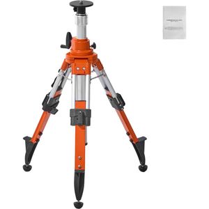 Laser Waterpas Statief, 5/8""-11 Schroefdraadbevestiging, Verstelbaar van 27,16 tot 67,71 Inch, Aluminium Statief met Waterpas, Antislip Voeten, Voor Bouw, Interieur, Metingen