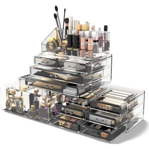 Unyqoos ® Make-up Organizer met 4 Lagen voor Badkamer en Slaapkamer Opslagoplossing