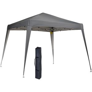 4goodz Opvouwbare Partytent 240x240 cm met Haringen - Grijs