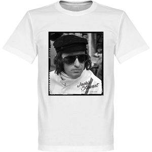 Jackie Stewart Portrait T-Shirt - Wit - M
