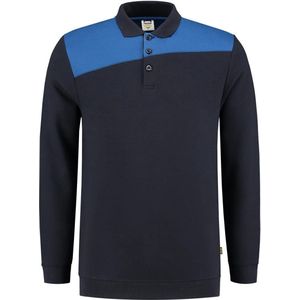 Tricorp Polo Sweater Bicolor Naden 302004 Navy / Koningsblauw - Maat 3XL
