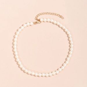 WiseGoods Luxe Parelketting Dames - Parel Ketting Vrouwen - Kettingen Vrouw - Sieraden Cadeau - Parels - Collier - Pearl Wit