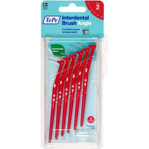 6x TePe Angle Interdentale Ragers 0,5 mm Rood 6 stuks