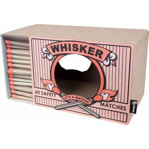 District 70 WHISKER - Krabmeubel van karton - Luciferdoos design - Afmeting 55 x 30 x 30 cm - Roze