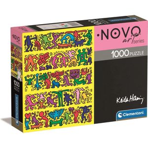 Clementoni - Puzzel 1000 Stukjes Keith Haring, Puzzel Voor Volwassenen en Kinderen, 14-99 jaar, 39755