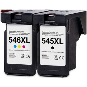 Huismerk 545XL 546XL voor Canon PG-545XL / CL-546XL Inktcartridge Hoge capaciteit - voordeelbundel