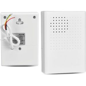 12V Bedrade Elektronische Deurbel Ding Dong Beltoon 90 dB Wit - Geen Batterij Nodig - Toegangscontrole - Hoog Volume - Vlamvertragend - Vuurvast - Bestand Tegen Hoge Temperaturen - Thuis gebruik