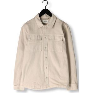 PURE PATH Twill Shirt With Chest Pockets And Garment Dye Overshirts Heren - Zand - Maat XXL